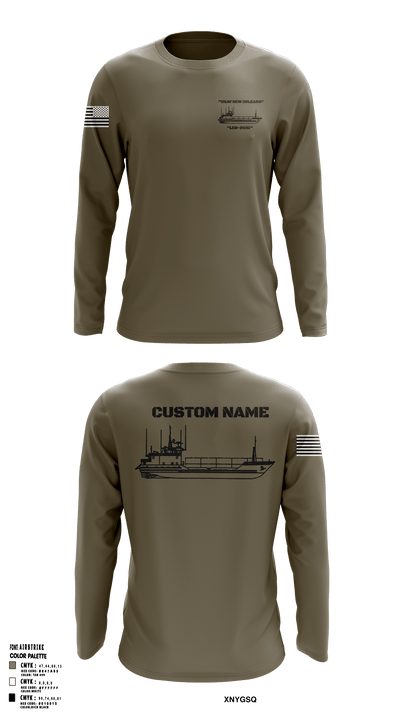 USAV NEW ORLEANS 71944163 Long Sleeve Performance Shirt - 50