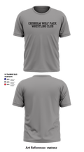 Chisholm Wolf Pack Wrestling Club 49556902 Short Sleeve Performance Shirt - 2