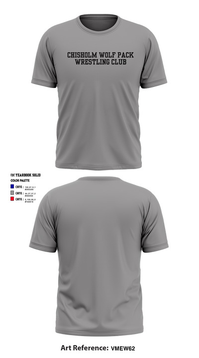 Chisholm Wolf Pack Wrestling Club 49556902 Short Sleeve Performance Shirt - 2