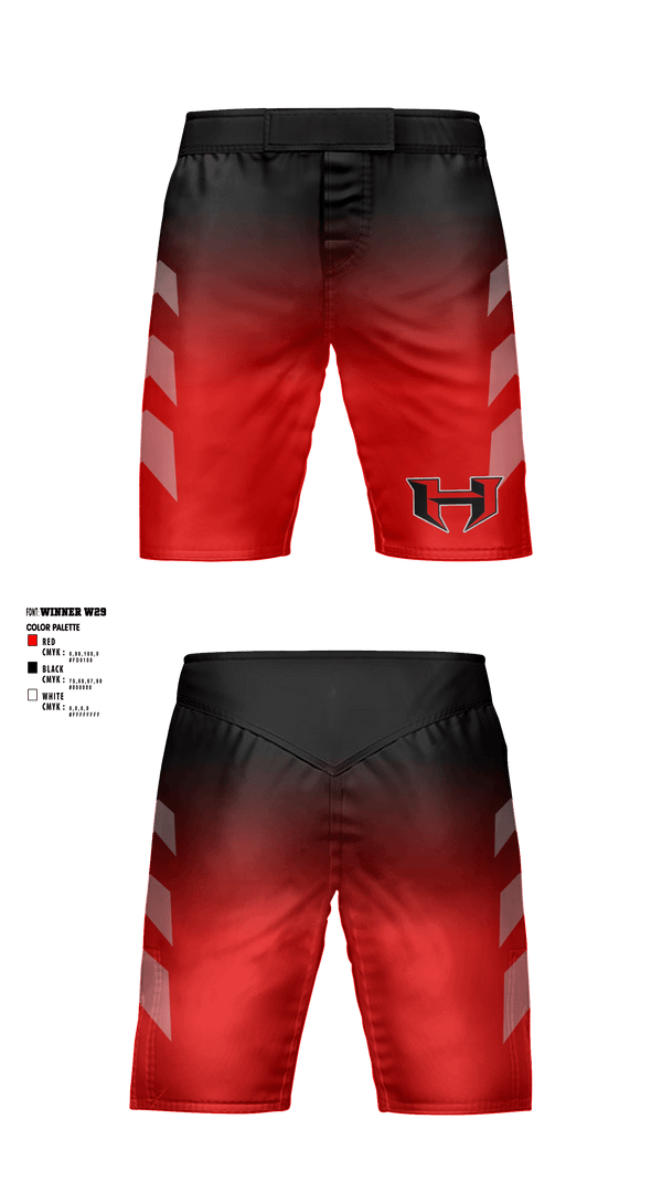 Fight Shorts, Hibriten High School Wrestling, Wrestling, Teamtime, Team time, sublimation, custom sports apparel, team uniforms, spirit wear, spiritwear, sports uniforms, custom shirts, team store, custom team store, fundraiser sports, apparel fundraiser