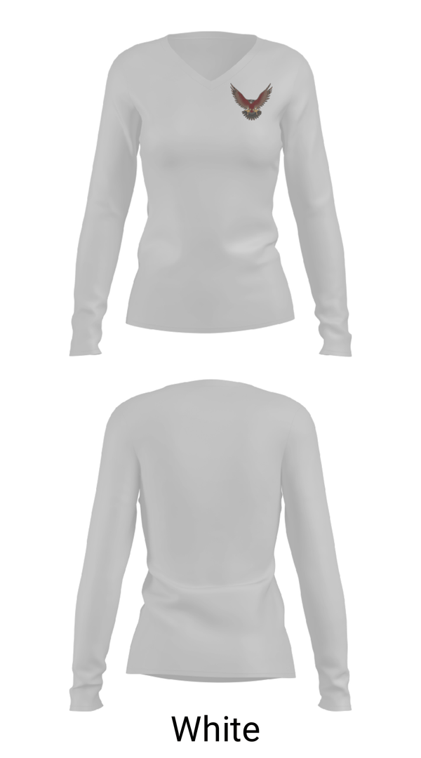 Women's Long Sleeve Vneck Shirt, Freeport High School Swimming, Swimming, Teamtime, Team time, sublimation, custom sports apparel, team uniforms, spirit wear, spiritwear, sports uniforms, custom shirts, team store, custom team store, fundraiser sports, apparel fundraiser