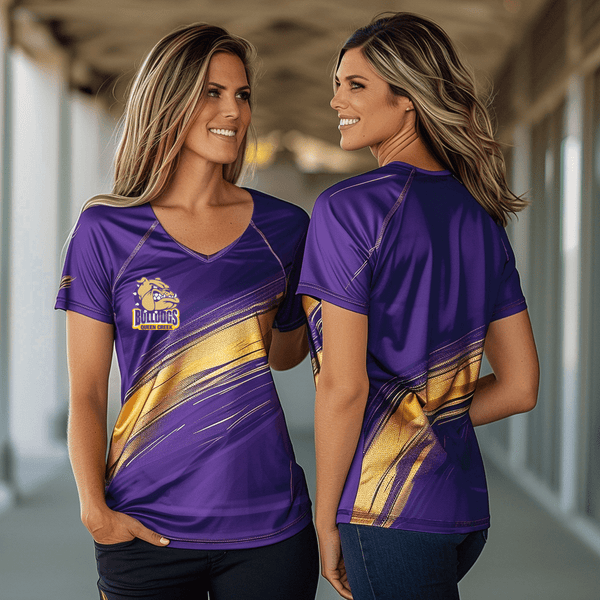 Women's Short Sleeve Vneck Shirt, Queen Creek, Women's Basketball, Teamtime, Team time, sublimation, custom sports apparel, team uniforms, spirit wear, spiritwear, sports uniforms, custom shirts, team store, custom team store, fundraiser sports, apparel fundraiser