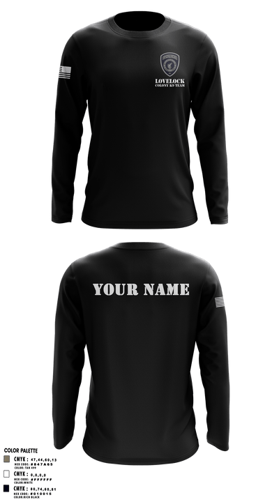 Lovelock Colony K9 Team 95357132 Long Sleeve Performance Shirt - 50