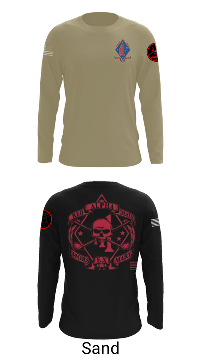 1/1 Alpha Company "Red Death" 93413516 Long Sleeve Performance Shirt - 18