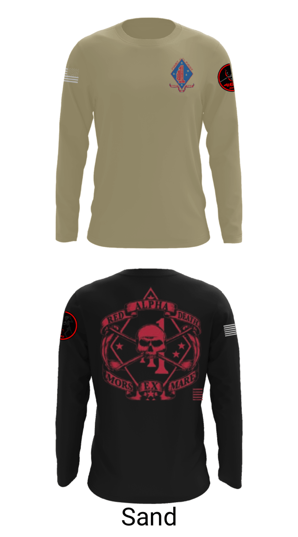 Long Sleeve Performance Shirt, , Marines, Teamtime, Team time, sublimation, custom sports apparel, team uniforms, spirit wear, spiritwear, sports uniforms, custom shirts, team store, custom team store, fundraiser sports, apparel fundraiser
