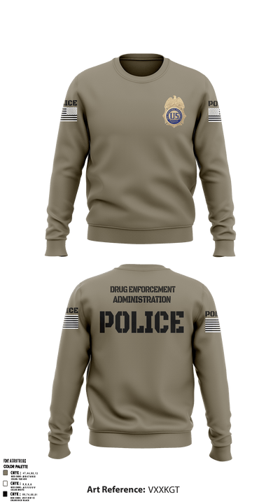 DEA Enforcement Group 46 13099367 Crew Neck Sweatshirt - 51
