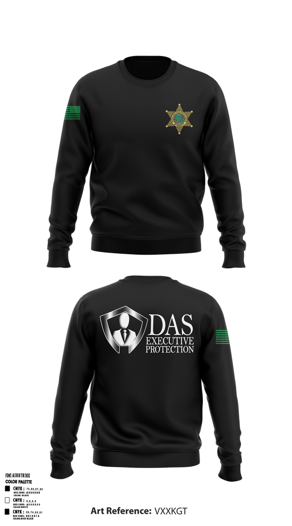 Crew Neck Sweatshirt, DAS EXECUTIVE PROTECTION LLCDAS EXECUTIVE PROTECTION LLC, , Teamtime, Team time, sublimation, custom sports apparel, team uniforms, spirit wear, spiritwear, sports uniforms, custom shirts, team store, custom team store, fundraiser sports, apparel fundraiser