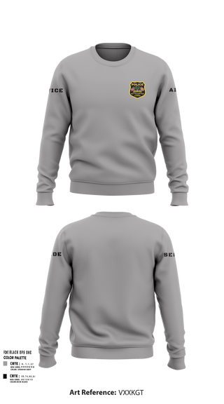 Crew Neck Sweatshirt, , Police, Teamtime, Team time, sublimation, custom sports apparel, team uniforms, spirit wear, spiritwear, sports uniforms, custom shirts, team store, custom team store, fundraiser sports, apparel fundraiser