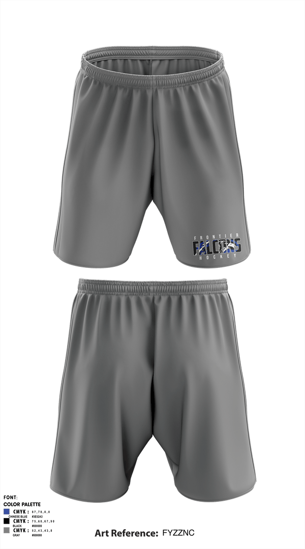 Athletic Shorts With Pockets, Frontier Central Hockey, Hockey, Teamtime, Team time, sublimation, custom sports apparel, team uniforms, spirit wear, spiritwear, sports uniforms, custom shirts, team store, custom team store, fundraiser sports, apparel fundraiser