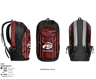 Gear Bag, Illinois Valley High School Soccer, Men's Soccer, Teamtime, Team time, sublimation, custom sports apparel, team uniforms, spirit wear, spiritwear, sports uniforms, custom shirts, team store, custom team store, fundraiser sports, apparel fundraiser