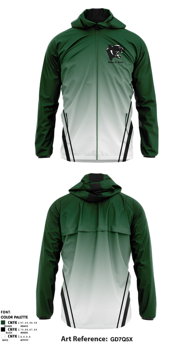 Helen S Dunn Middle School 63125083 Windbreaker - 1