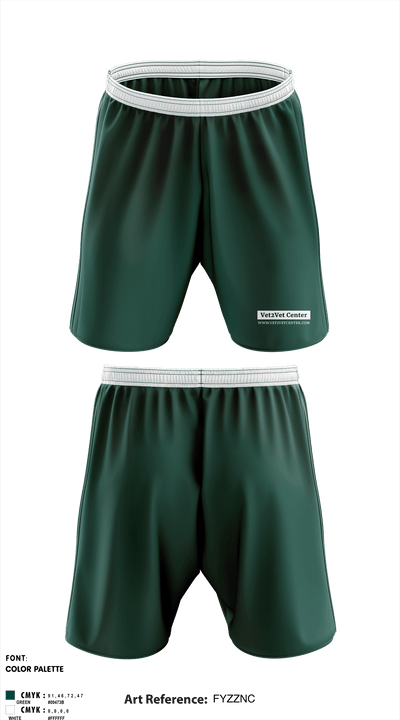 Vet2Vet Center 1312359 Athletic Shorts With Pockets - 1