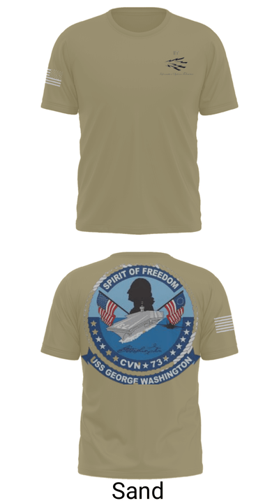 USS GEORGE WASHINGTON INFORMATION TECHNICIANS 62071140 Short Sleeve Performance Shirt - 36