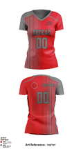 Duncan High School Volleyball 51201013 Women's Short Sleeve V-neck Shirt - 2