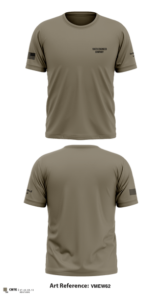 Old School Cotton Feel Shirt, 186th Engineer Company, National Guard, Teamtime, Team time, sublimation, custom sports apparel, team uniforms, spirit wear, spiritwear, sports uniforms, custom shirts, team store, custom team store, fundraiser sports, apparel fundraiser