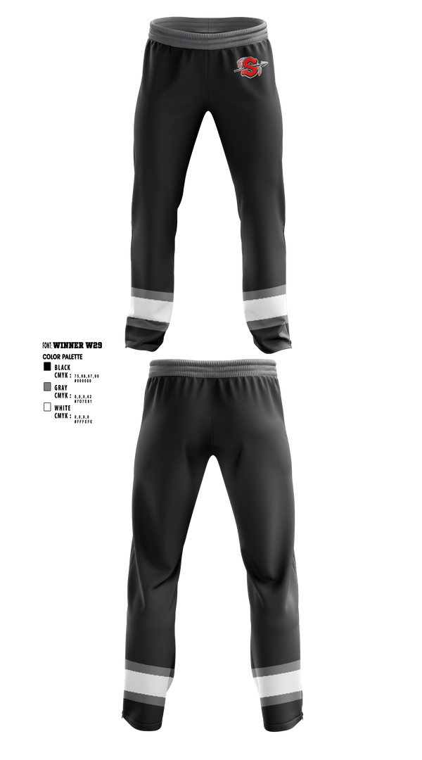 Sweatpants, Sandwich High School, Spirit Store, Teamtime, Team time, sublimation, custom sports apparel, team uniforms, spirit wear, spiritwear, sports uniforms, custom shirts, team store, custom team store, fundraiser sports, apparel fundraiser
