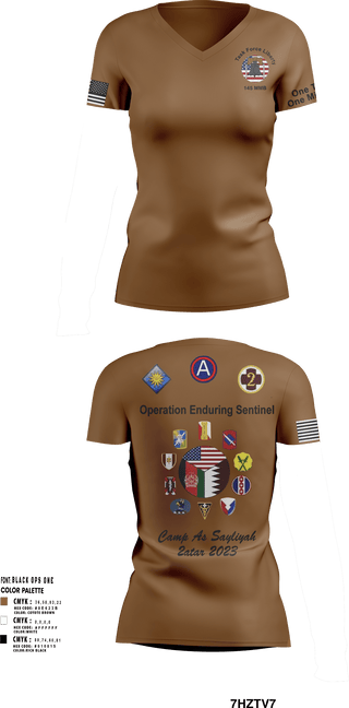 Women's Short Sleeve Vneck Shirt, 145 MMB, Army, Teamtime, Team time, sublimation, custom sports apparel, team uniforms, spirit wear, spiritwear, sports uniforms, custom shirts, team store, custom team store, fundraiser sports, apparel fundraiser