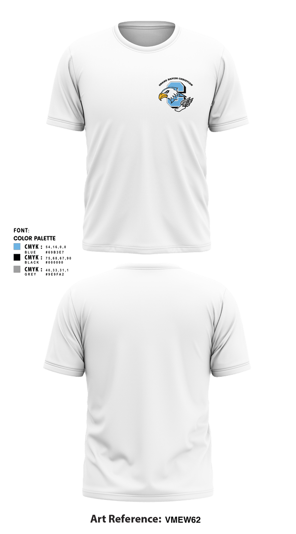 Short Sleeve Performance Shirt, Grand Rapids Christian Eagles, Track & Field, Teamtime, Team time, sublimation, custom sports apparel, team uniforms, spirit wear, spiritwear, sports uniforms, custom shirts, team store, custom team store, fundraiser sports, apparel fundraiser