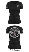 C Btry 2-32 FAR 54582520 Women's Short Sleeve V-neck Shirt - 22