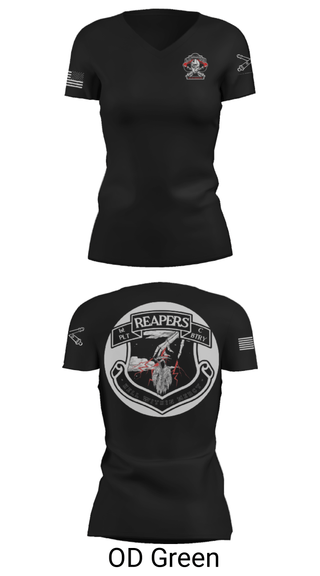 Women's Short Sleeve Vneck Shirt, , Army, Teamtime, Team time, sublimation, custom sports apparel, team uniforms, spirit wear, spiritwear, sports uniforms, custom shirts, team store, custom team store, fundraiser sports, apparel fundraiser