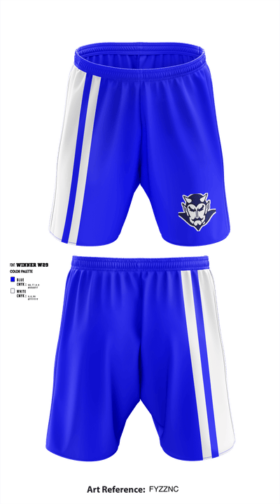 Walla Walla High School Cross Country 34935294 Athletic Shorts With Pockets - 1