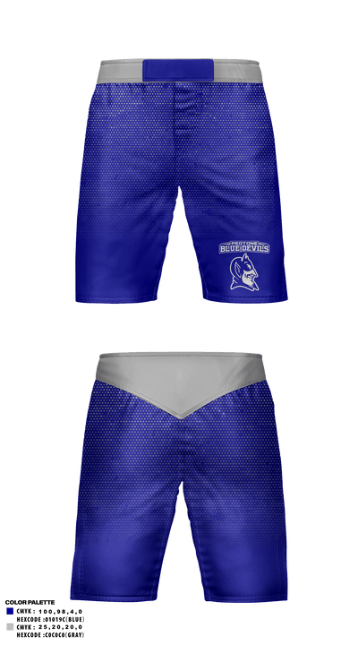 Peotone Blue Devils 70869919 Fight Shorts - 1