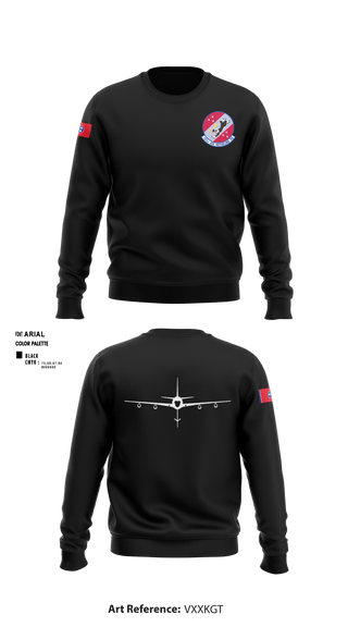 Crew Neck Sweatshirt, 151st Air Refueling Squadron, Air Force, Teamtime, Team time, sublimation, custom sports apparel, team uniforms, spirit wear, spiritwear, sports uniforms, custom shirts, team store, custom team store, fundraiser sports, apparel fundraiser