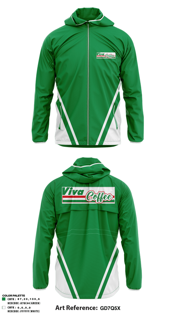 Windbreaker, Viva coffee, , Teamtime, Team time, sublimation, custom sports apparel, team uniforms, spirit wear, spiritwear, sports uniforms, custom shirts, team store, custom team store, fundraiser sports, apparel fundraiser
