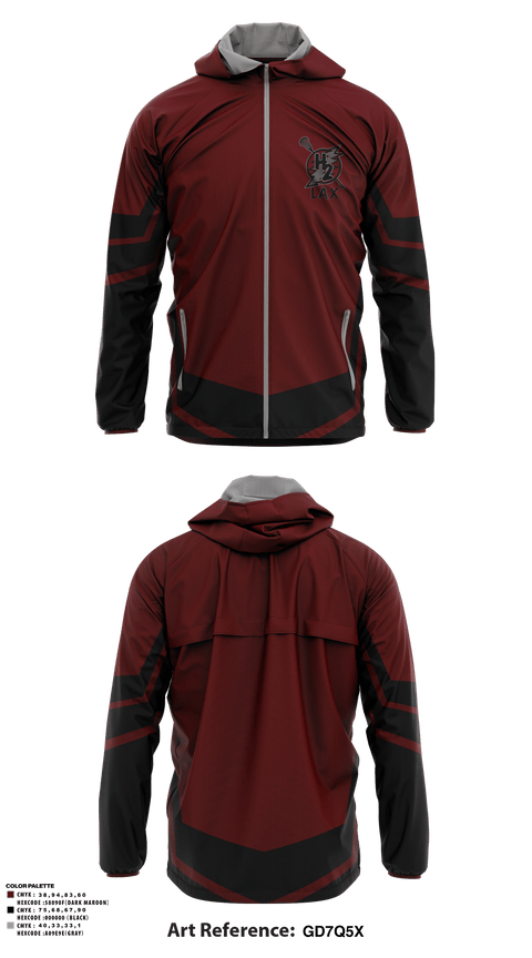 Windbreaker, H2 LACROSSE, Men's Lacrosse, Teamtime, Team time, sublimation, custom sports apparel, team uniforms, spirit wear, spiritwear, sports uniforms, custom shirts, team store, custom team store, fundraiser sports, apparel fundraiser