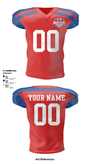 Football Jersey, Mass Elite Football, Football, Teamtime, Team time, sublimation, custom sports apparel, team uniforms, spirit wear, spiritwear, sports uniforms, custom shirts, team store, custom team store, fundraiser sports, apparel fundraiser