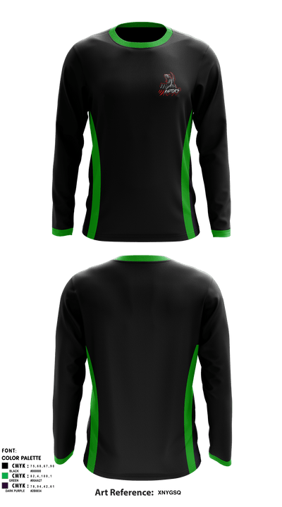 Raptors 58384284 Long Sleeve Performance Shirt - 1