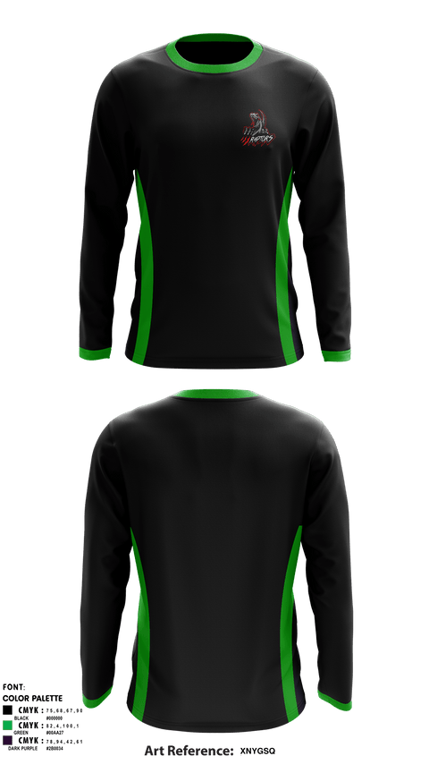 Long Sleeve Performance Shirt, Raptors, Football, Teamtime, Team time, sublimation, custom sports apparel, team uniforms, spirit wear, spiritwear, sports uniforms, custom shirts, team store, custom team store, fundraiser sports, apparel fundraiser
