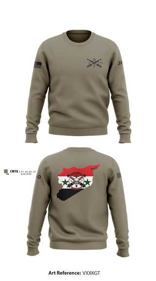 Crew Neck Sweatshirt, HHB 2-114 FA (FIST), Army, Teamtime, Team time, sublimation, custom sports apparel, team uniforms, spirit wear, spiritwear, sports uniforms, custom shirts, team store, custom team store, fundraiser sports, apparel fundraiser
