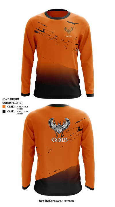 CRIXUS 23669738 Long Sleeve Rash Guard Shirt - 1