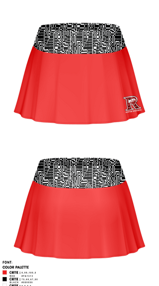 Skort, Renton Redhawks, Tennis, Teamtime, Team time, sublimation, custom sports apparel, team uniforms, spirit wear, spiritwear, sports uniforms, custom shirts, team store, custom team store, fundraiser sports, apparel fundraiser