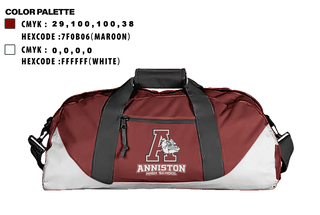 Duffle Bag, Anniston High School, Spirit Store, Teamtime, Team time, sublimation, custom sports apparel, team uniforms, spirit wear, spiritwear, sports uniforms, custom shirts, team store, custom team store, fundraiser sports, apparel fundraiser