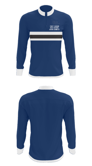 Quarter Zip Jacket, Port Gibson High School Cross Country, Cross Country, Teamtime, Team time, sublimation, custom sports apparel, team uniforms, spirit wear, spiritwear, sports uniforms, custom shirts, team store, custom team store, fundraiser sports, apparel fundraiser