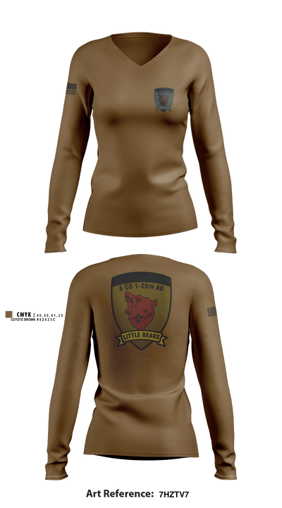 A Co. 1-25 AB 61275281 Women's Long Sleeve V-neck Shirt - 4