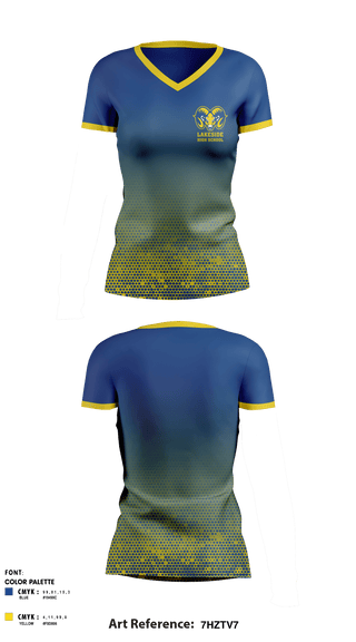 Women's Short Sleeve Vneck Shirt, Lakeside High School Arkansas, School Spirit Store, Teamtime, Team time, sublimation, custom sports apparel, team uniforms, spirit wear, spiritwear, sports uniforms, custom shirts, team store, custom team store, fundraiser sports, apparel fundraiser