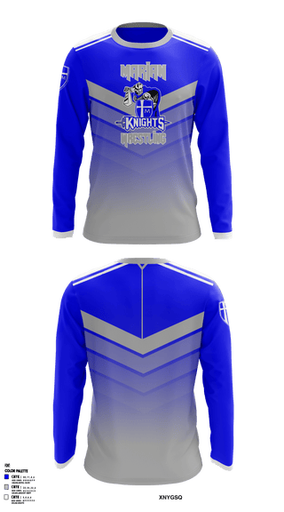 Long Sleeve Performance Shirt, Marian High School Wrestling, Wrestling, Teamtime, Team time, sublimation, custom sports apparel, team uniforms, spirit wear, spiritwear, sports uniforms, custom shirts, team store, custom team store, fundraiser sports, apparel fundraiser