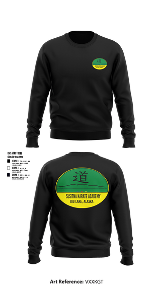 Crew Neck Sweatshirt, Susitna Karate AcademySusitna Karate Academy, , Teamtime, Team time, sublimation, custom sports apparel, team uniforms, spirit wear, spiritwear, sports uniforms, custom shirts, team store, custom team store, fundraiser sports, apparel fundraiser