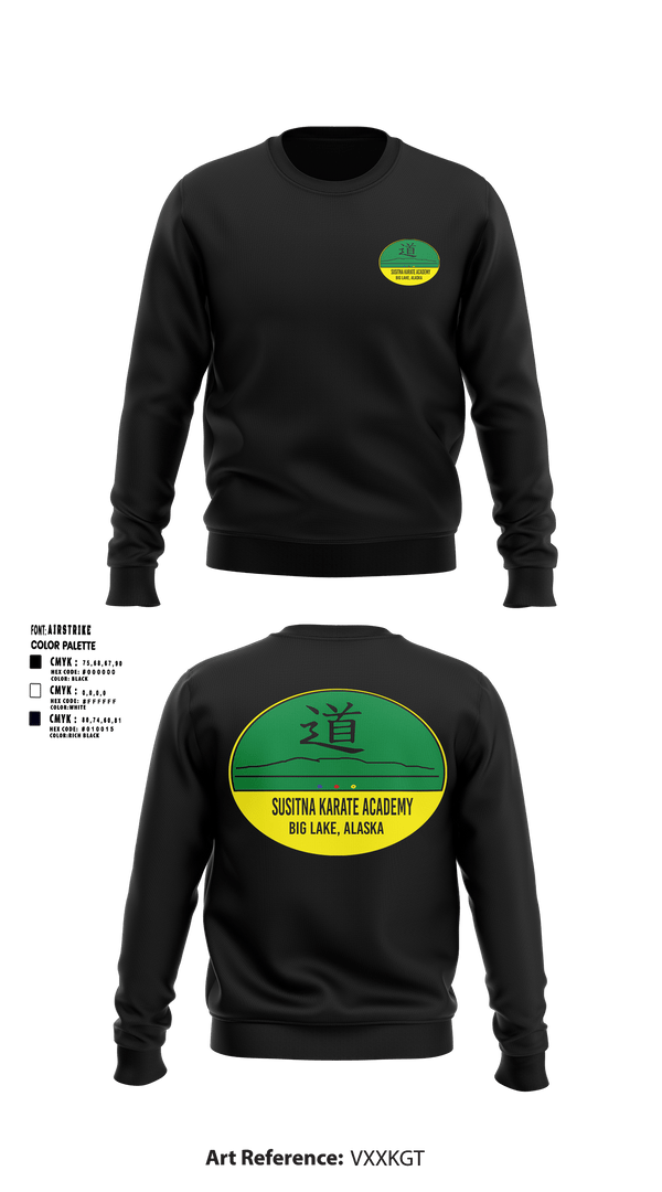 Crew Neck Sweatshirt, Susitna Karate AcademySusitna Karate Academy, , Teamtime, Team time, sublimation, custom sports apparel, team uniforms, spirit wear, spiritwear, sports uniforms, custom shirts, team store, custom team store, fundraiser sports, apparel fundraiser
