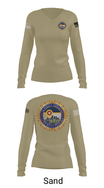 Bike Rive Patrol 69726458 Women's Long Sleeve V-neck Shirt - 41