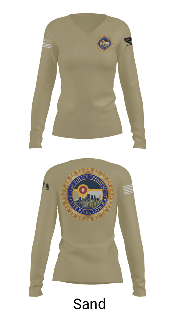 Women's Long Sleeve Vneck Shirt, , Police, Teamtime, Team time, sublimation, custom sports apparel, team uniforms, spirit wear, spiritwear, sports uniforms, custom shirts, team store, custom team store, fundraiser sports, apparel fundraiser