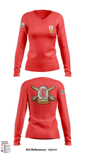 3/13th Field Artillery Battalion 56911472 Women's Long Sleeve V-neck Shirt - 1