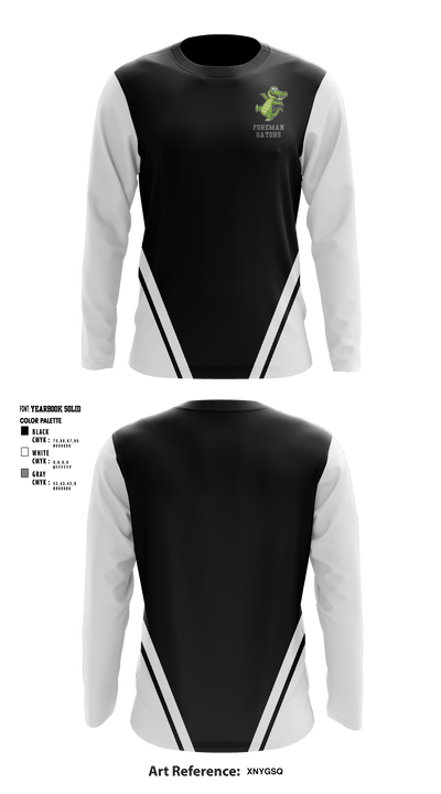Oscar Hamilton Elementary 80915611 Long Sleeve Performance Shirt - 1