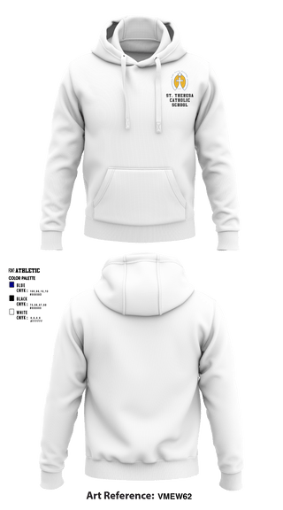 Hoodie, St. Theresa Catholic School, Spirit Store, Teamtime, Team time, sublimation, custom sports apparel, team uniforms, spirit wear, spiritwear, sports uniforms, custom shirts, team store, custom team store, fundraiser sports, apparel fundraiser