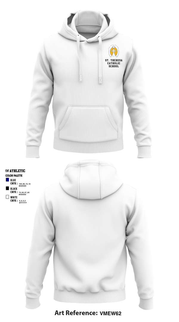 Hoodie, St. Theresa Catholic School, Spirit Store, Teamtime, Team time, sublimation, custom sports apparel, team uniforms, spirit wear, spiritwear, sports uniforms, custom shirts, team store, custom team store, fundraiser sports, apparel fundraiser