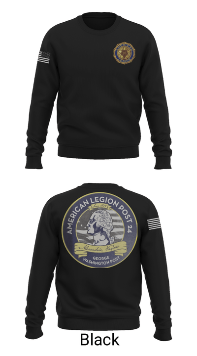 American Legion Post 24 66493218 Crew Neck Sweatshirt - 9