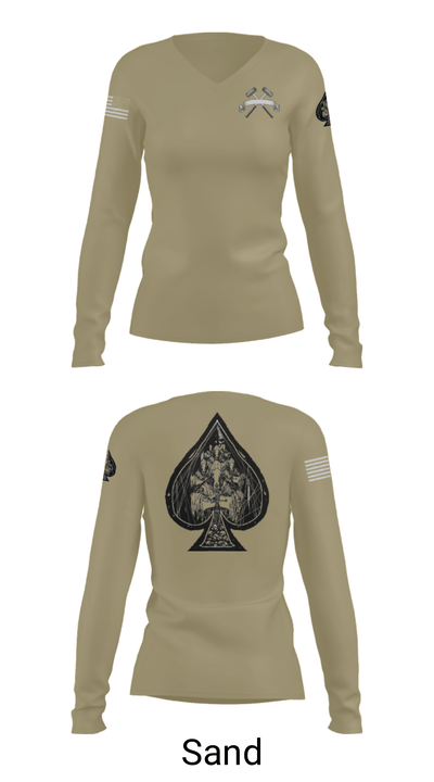 2-14 cav 34196464 Women's Long Sleeve V-neck Shirt - 41